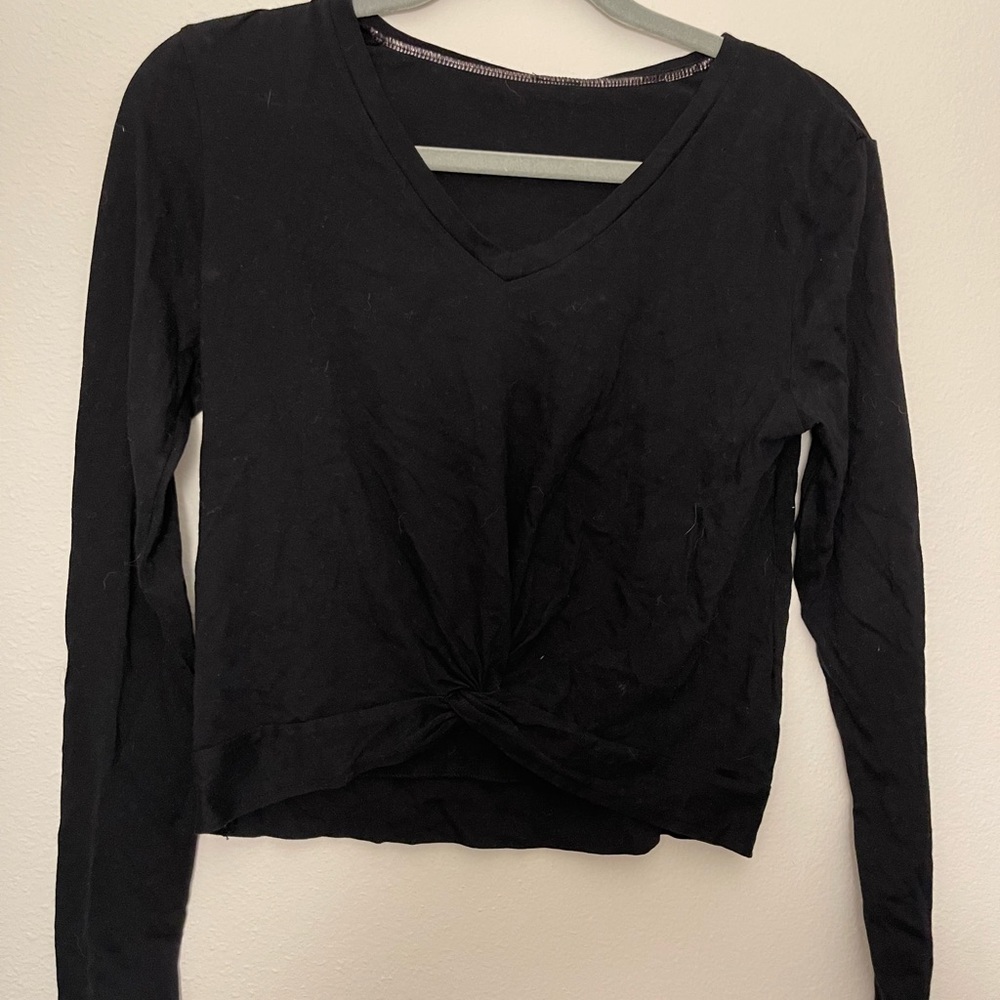 Black Bobi Los Angeles Long Sleece Workout Top
